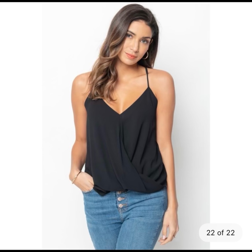 NWOT Chiffon Strap Tank